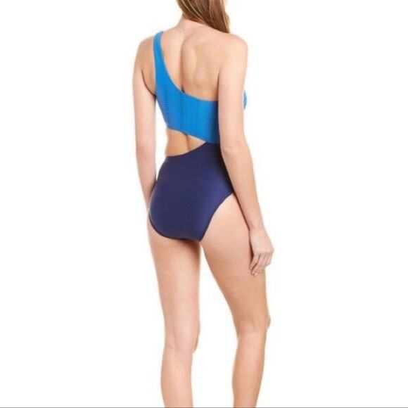 NWT Splendid Asymmetrical One Piece Swimsuit - Picture 3 of 7